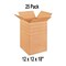 25 Pack Multi Depth Corrugated Boxes for Secure Packing Shipping and Storage 12 x 12 x 18 Inch